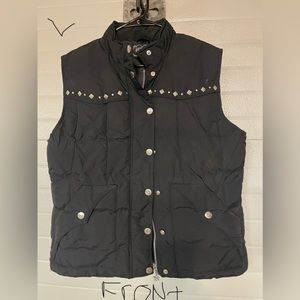 Black embellished vest